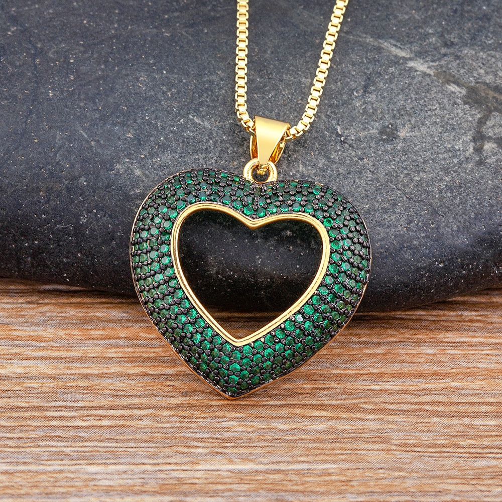 Charlotte Crystal Heart Necklace