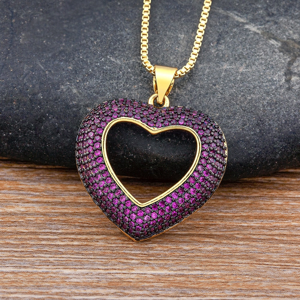 Charlotte Crystal Heart Necklace