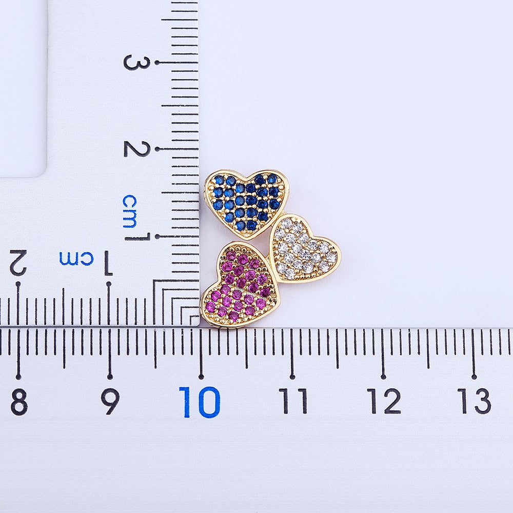 Sophia Three Heart Necklace
