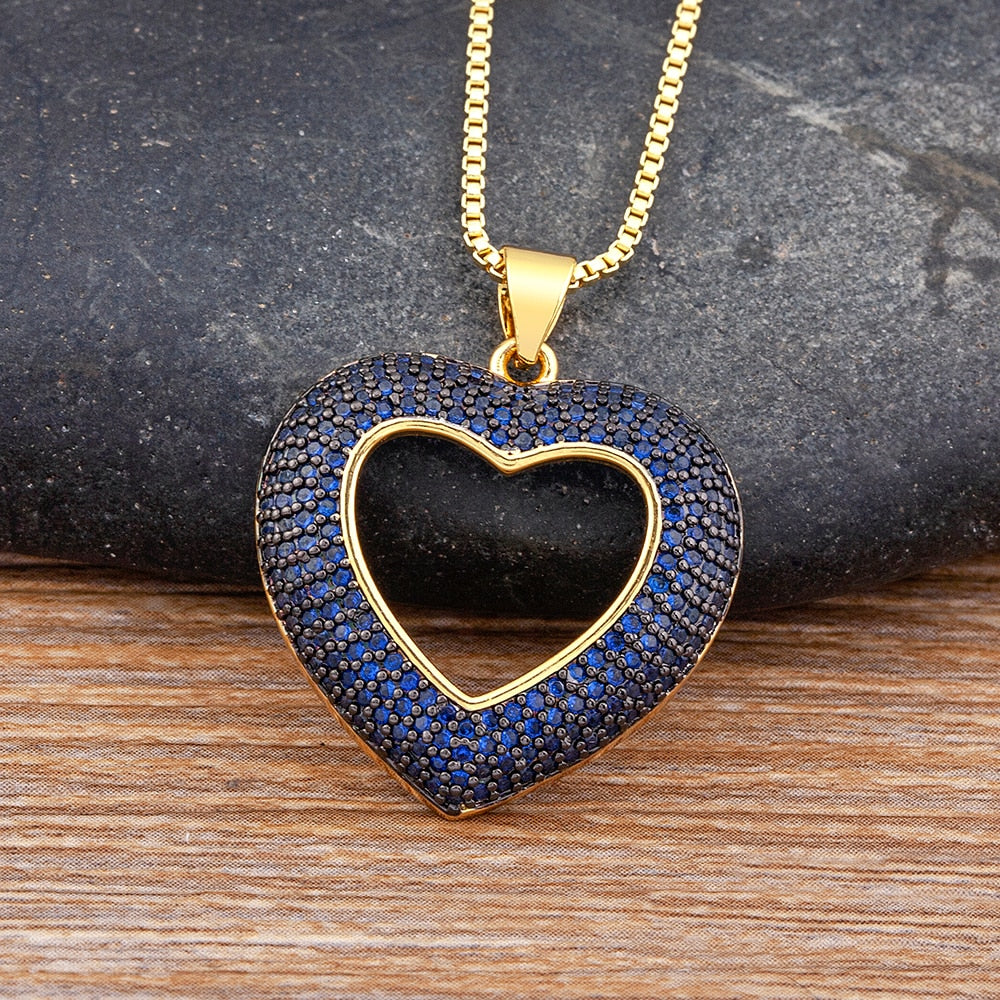 Charlotte Crystal Heart Necklace
