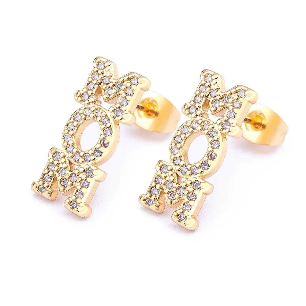 Mom Crystal Earrings