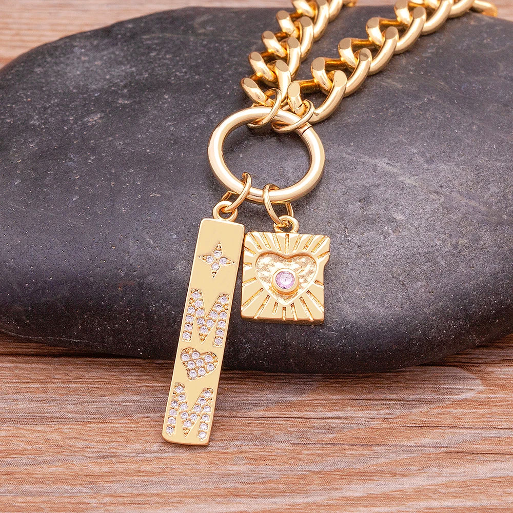 Mom Crystal necklace