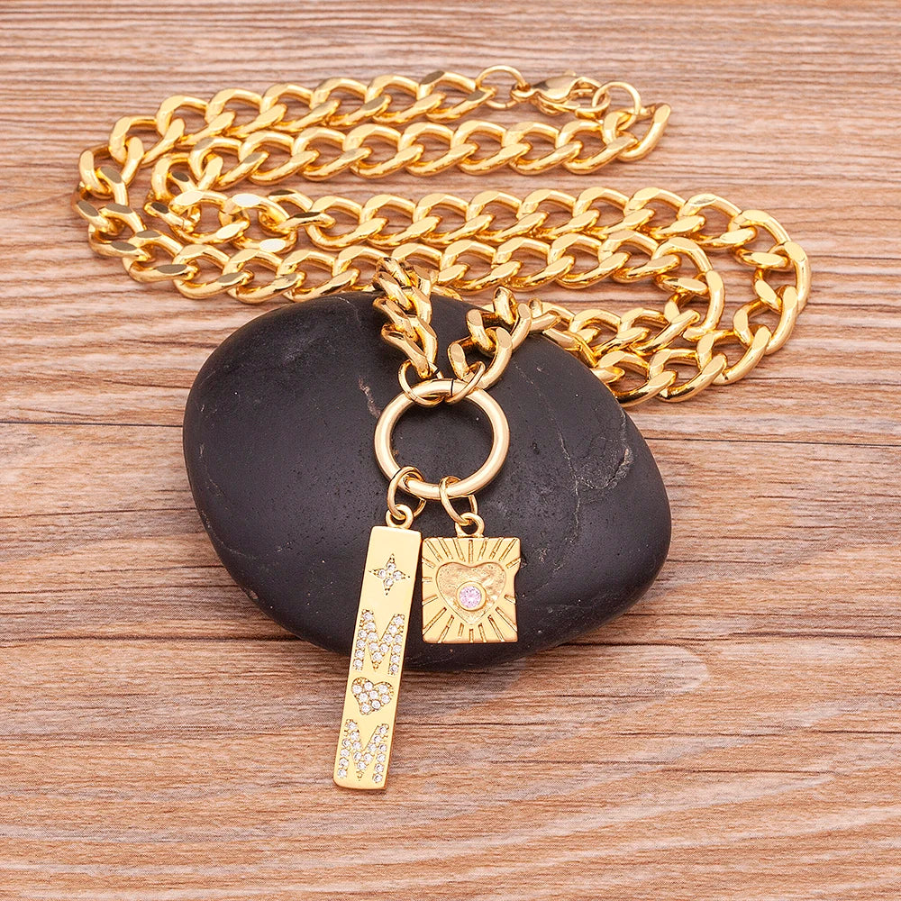 Mom Crystal necklace