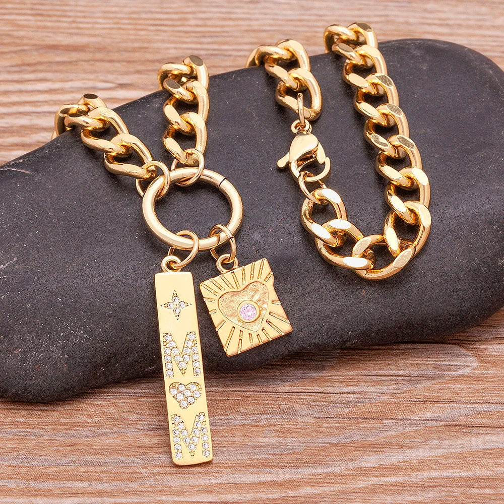Mom Crystal necklace