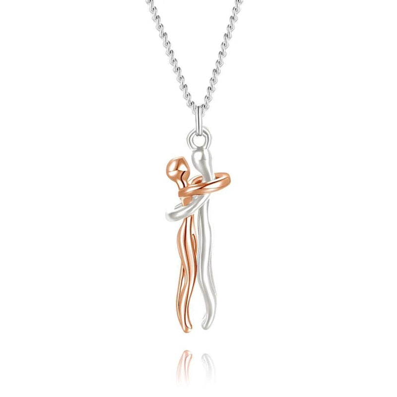 Kendi Couple Hugging Necklace - Rosetose