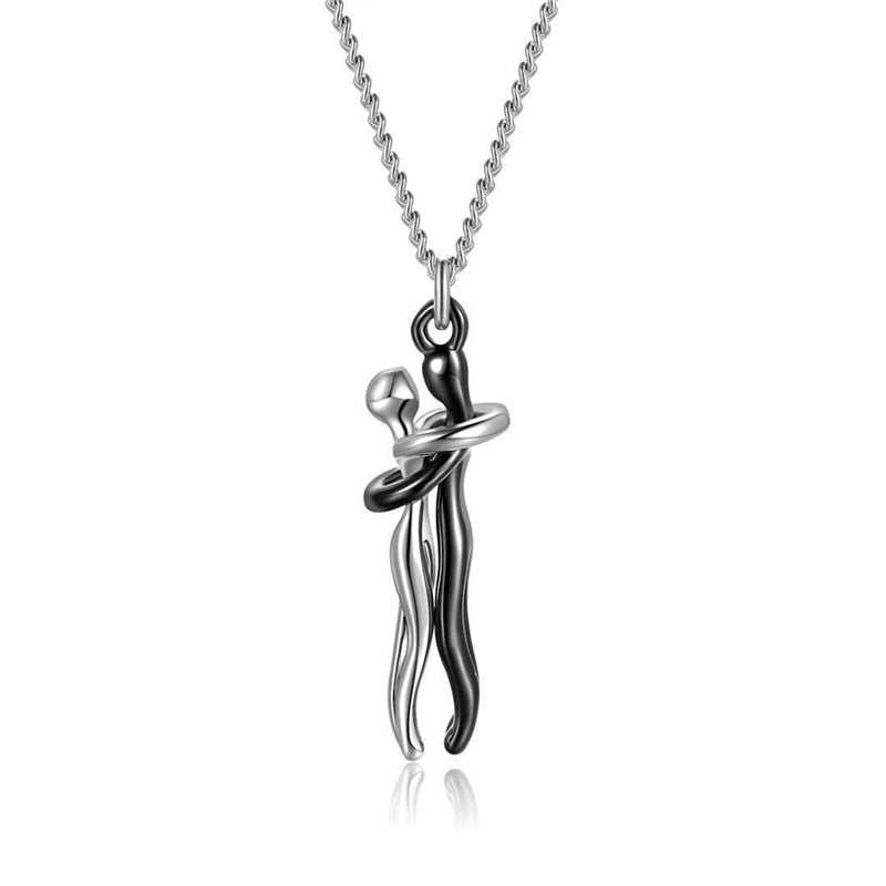 Kendi Couple Hugging Necklace - Rosetose