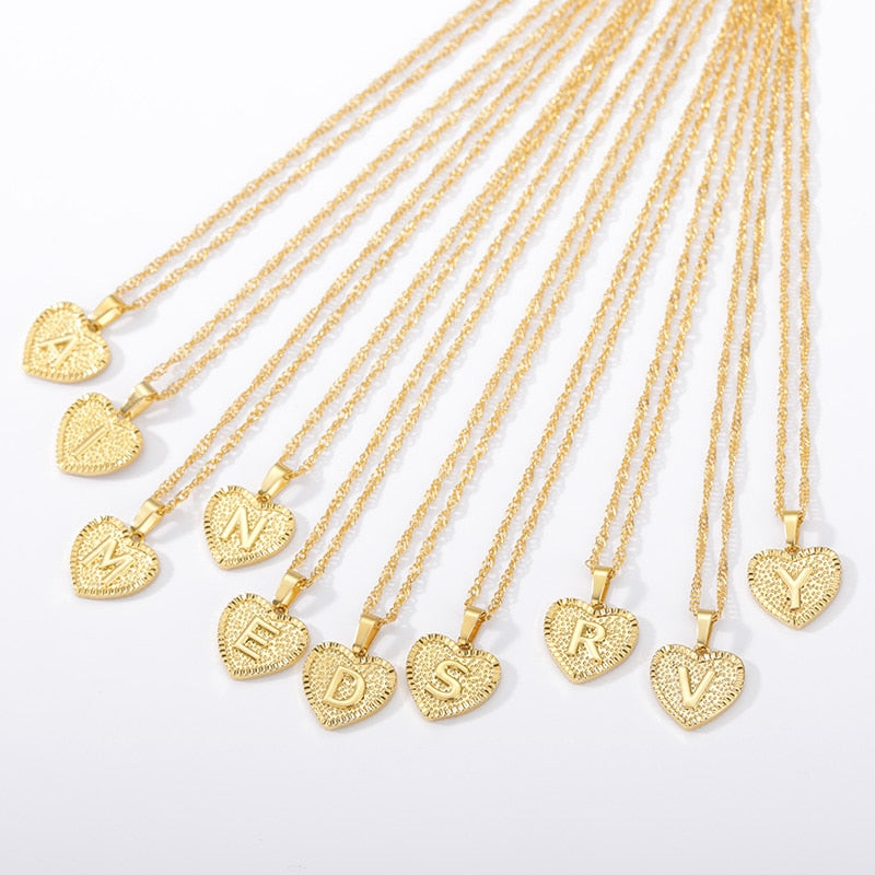 Zuri Letter Necklace - Rosetose