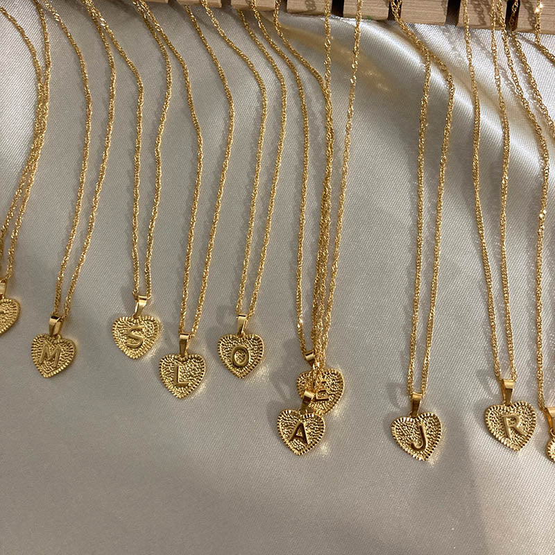 Zuri Letter Necklace - Rosetose