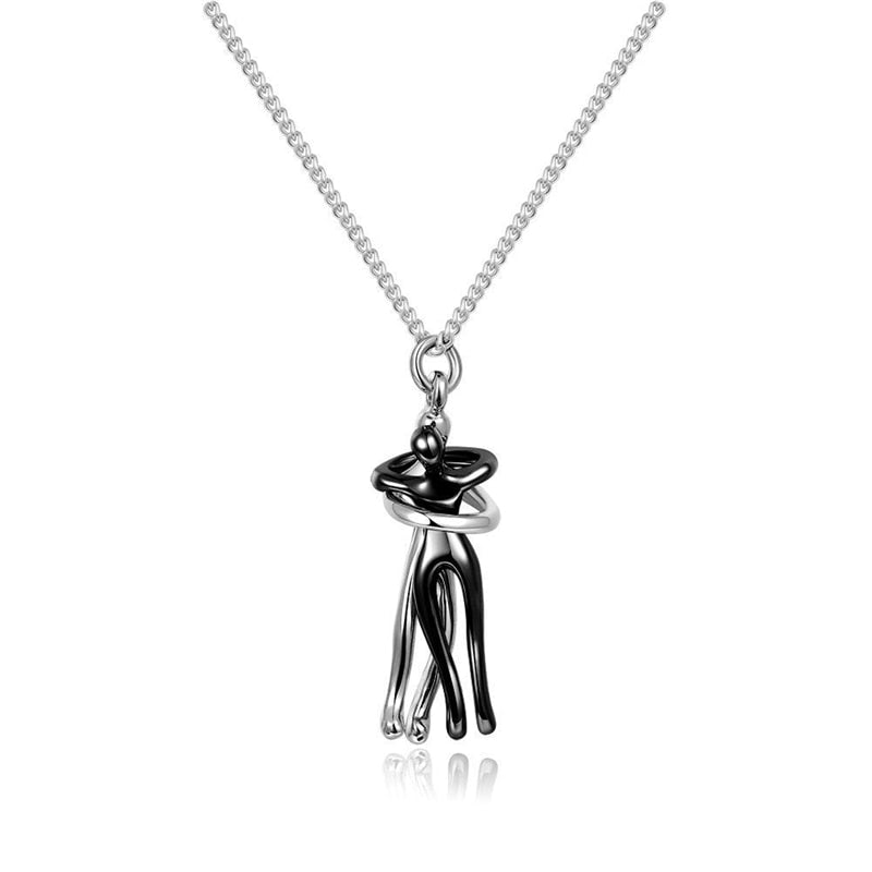 Kendi Couple Hugging Necklace - Rosetose