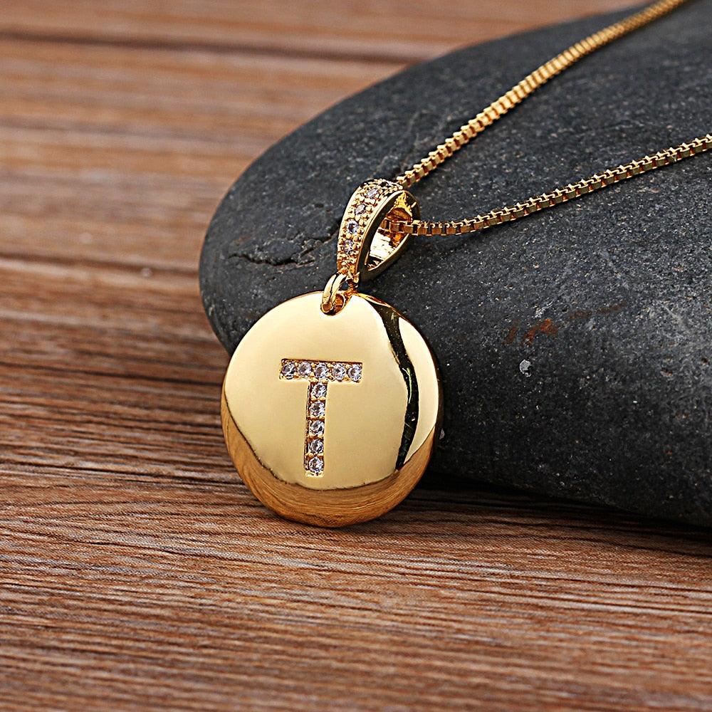 EMMA Initial Necklace - Rosetose