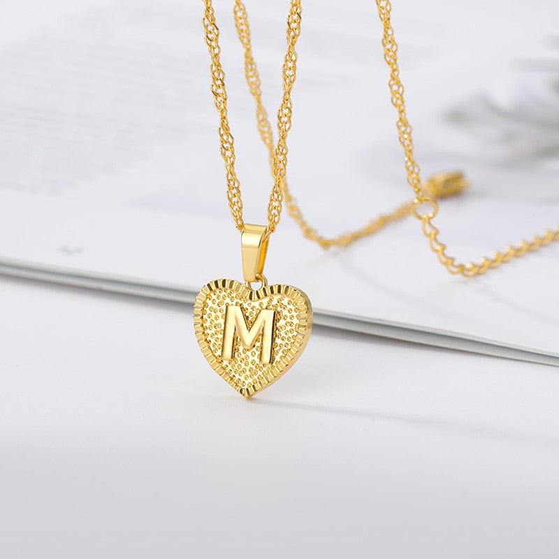 Zuri Letter Necklace - Rosetose
