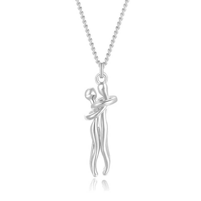 Kendi Couple Hugging Necklace - Rosetose