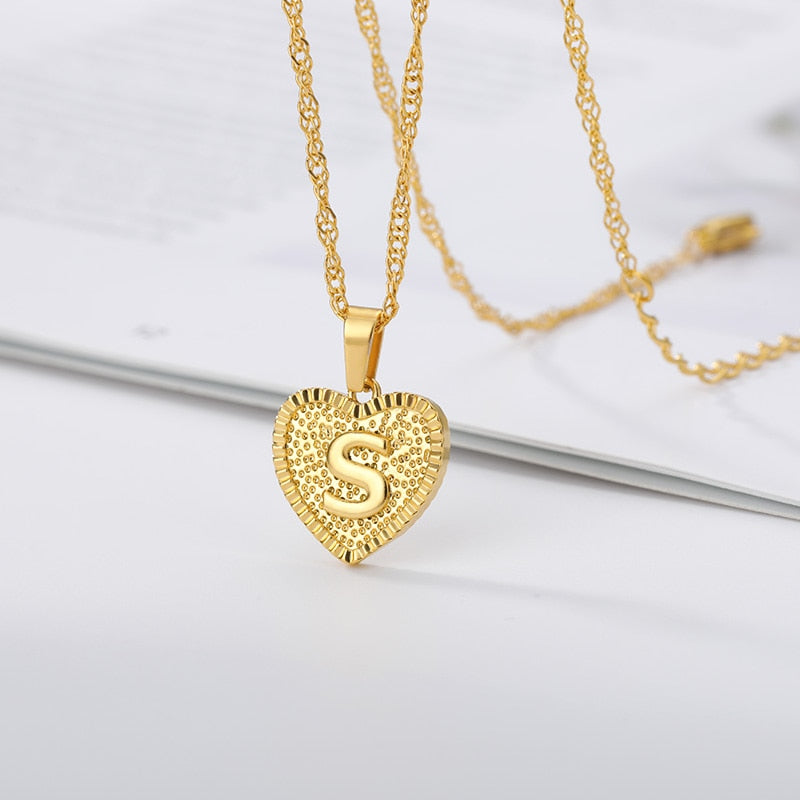Zuri Letter Necklace - Rosetose