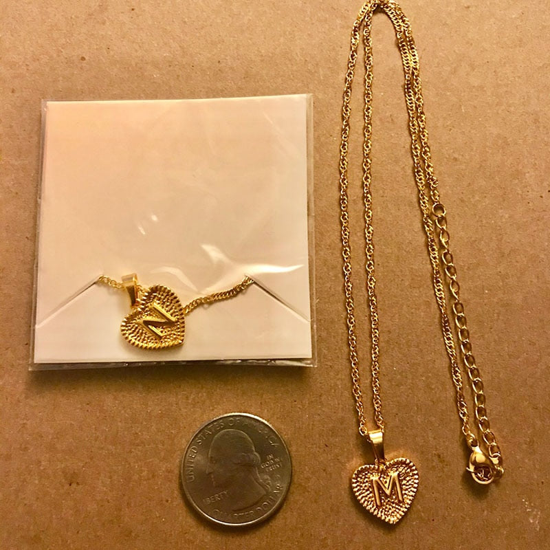 Zuri Letter Necklace - Rosetose