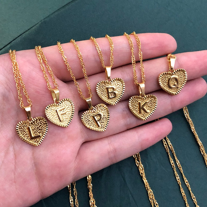 Zuri Letter Necklace - Rosetose