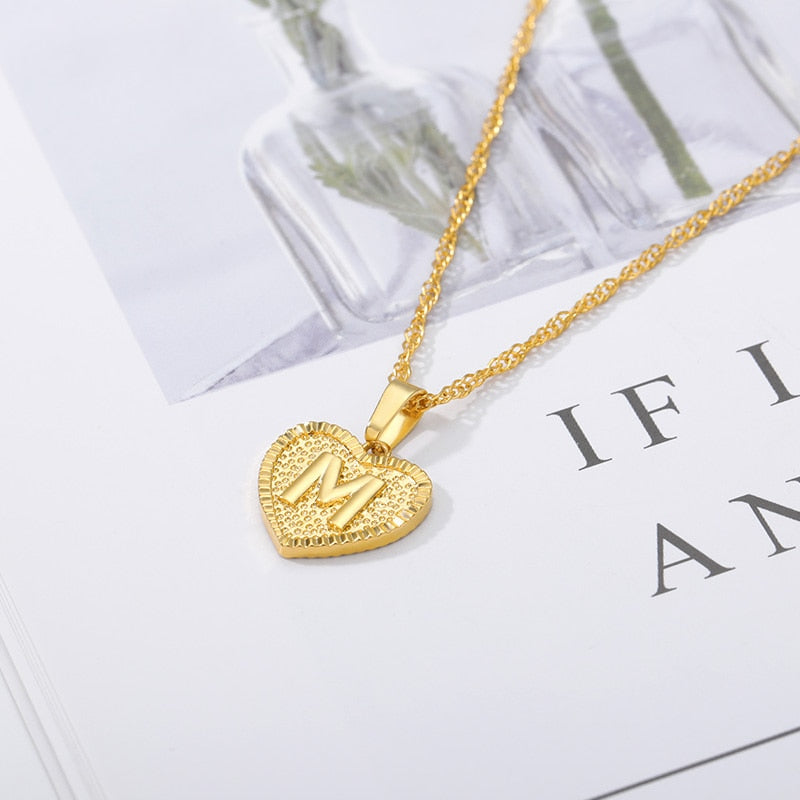 Zuri Letter Necklace - Rosetose