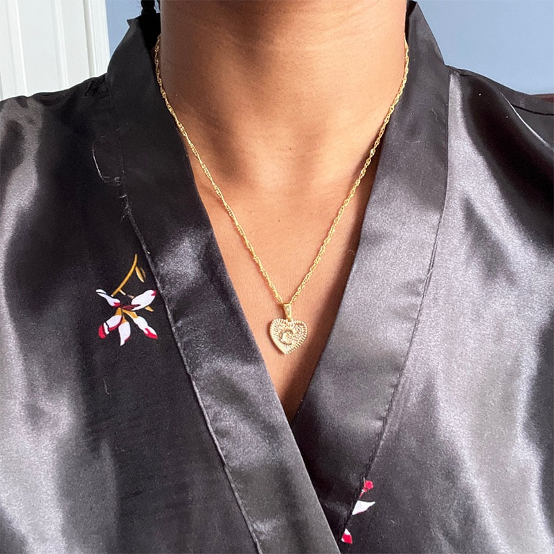 Zuri Letter Necklace - Rosetose