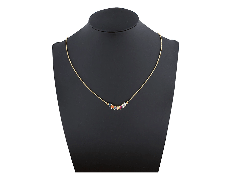 Nora Multicolor Crystal Necklace - Rosetose