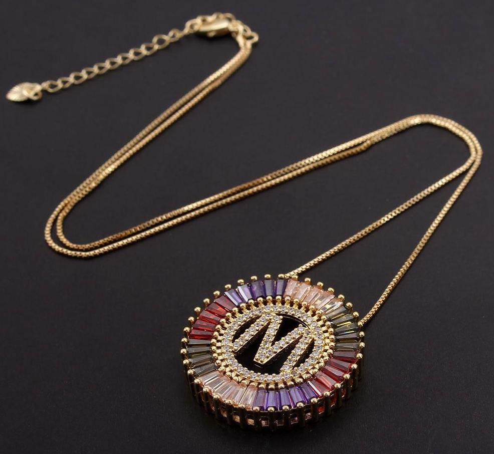 BOLD Initial Necklace - Rosetose