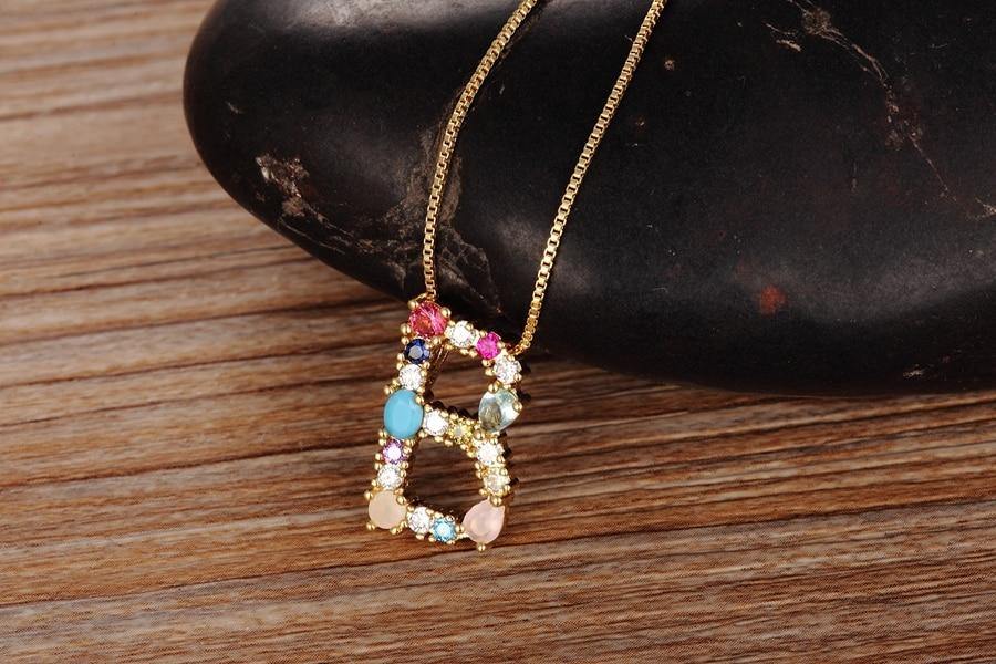 ELAINA Initial Necklace - Rosetose