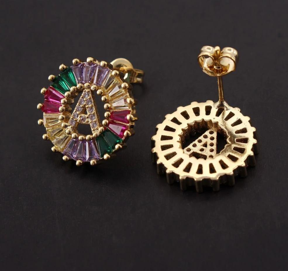 BOLD Initial Earrings - Rosetose