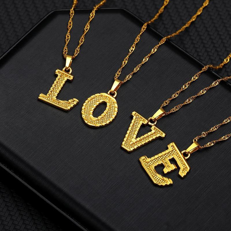 RILEY Initial Necklace - Rosetose