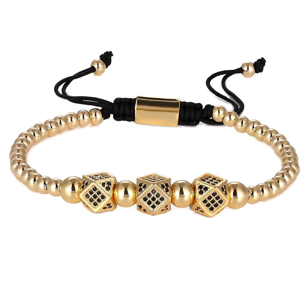 BRAVE Geometric Beaded Bracelet - Rosetose
