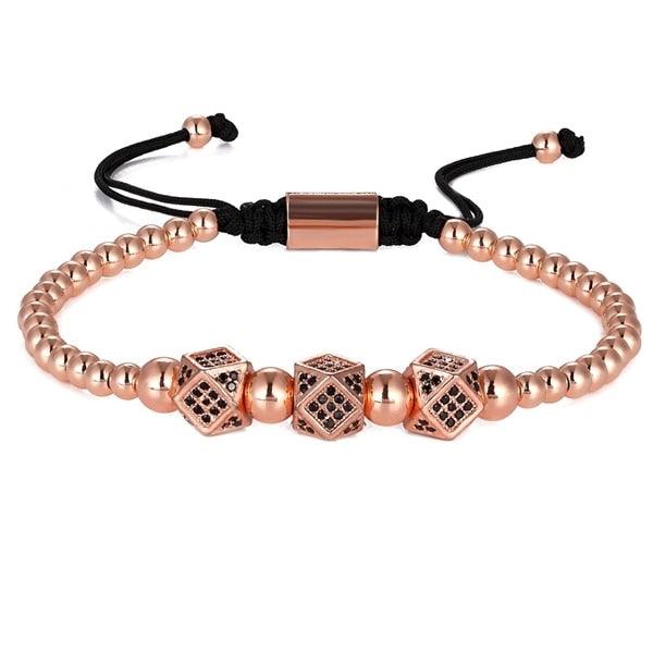 BRAVE Geometric Beaded Bracelet - Rosetose
