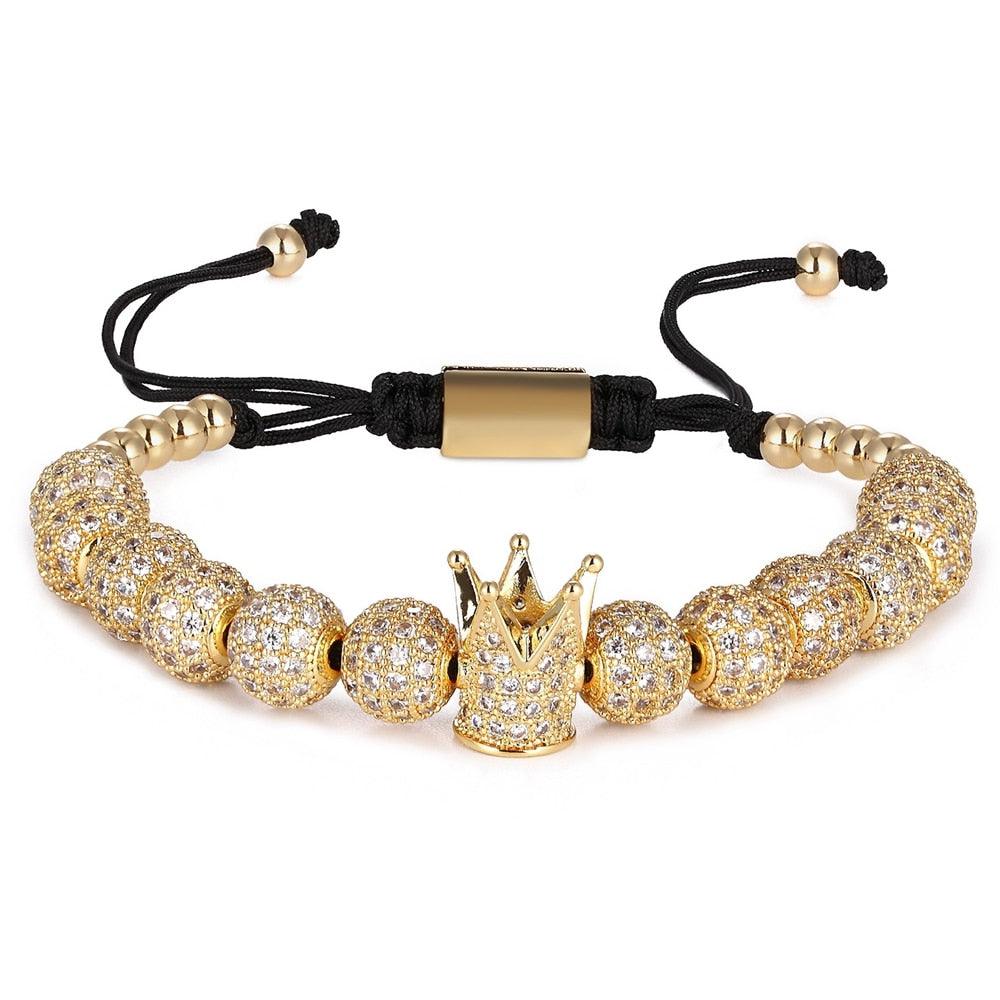 BRAVE Crown Beaded Bracelet - Rosetose