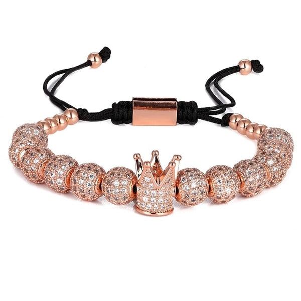 BRAVE Crown Beaded Bracelet - Rosetose