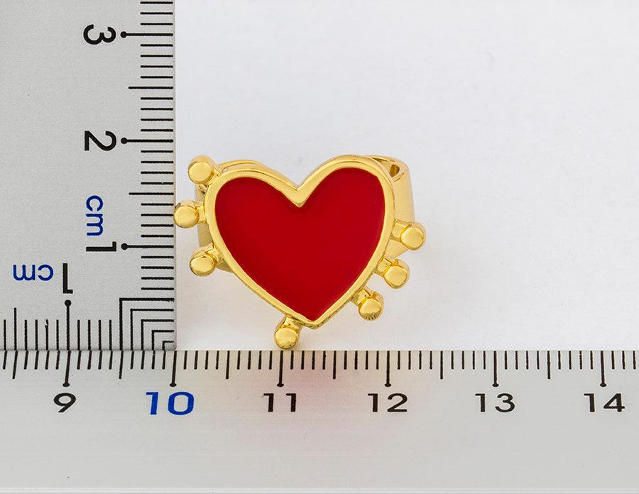 Blake Heart Adjustable Ring - Rosetose