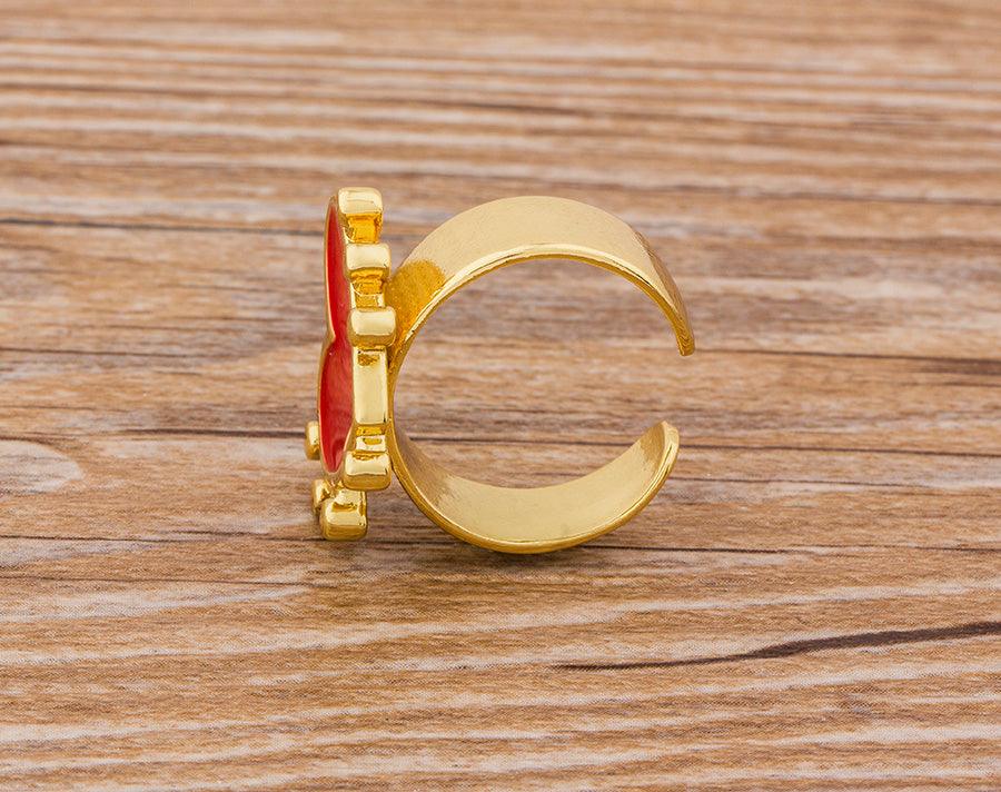 Blake Heart Adjustable Ring - Rosetose