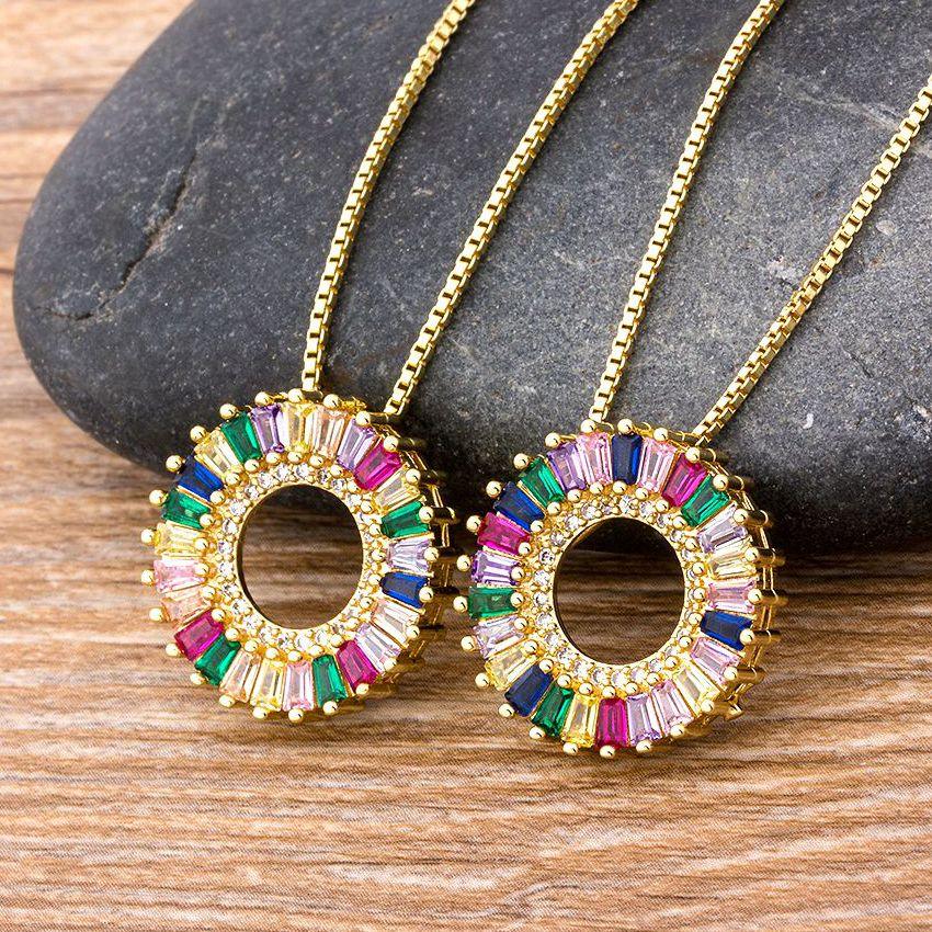 Laila Multicolor Crystal Necklace - Rosetose