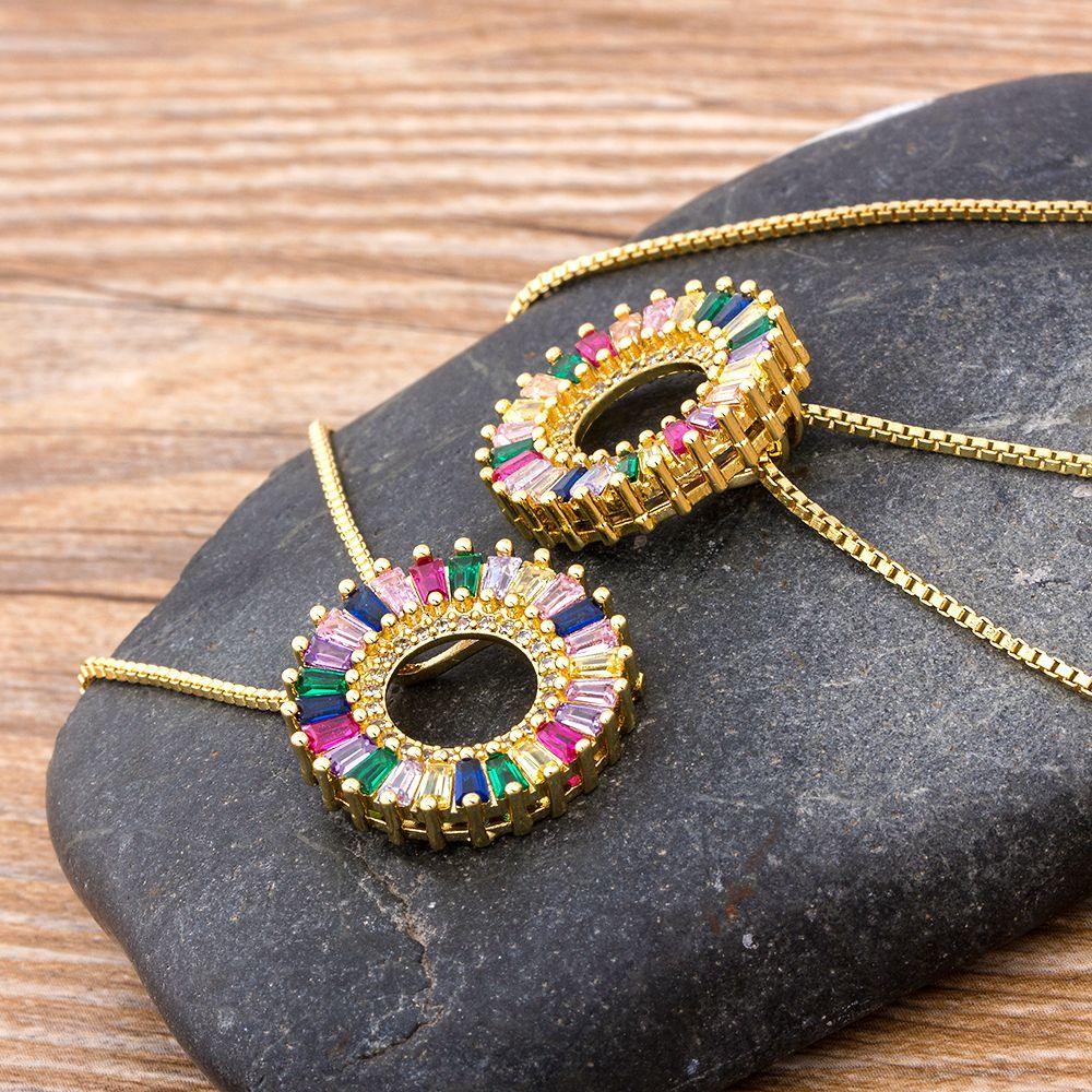 Laila Multicolor Crystal Necklace - Rosetose