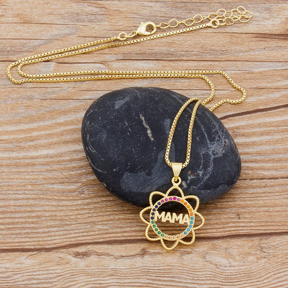 Mama Sunflower Multicolor Necklace - Rosetose