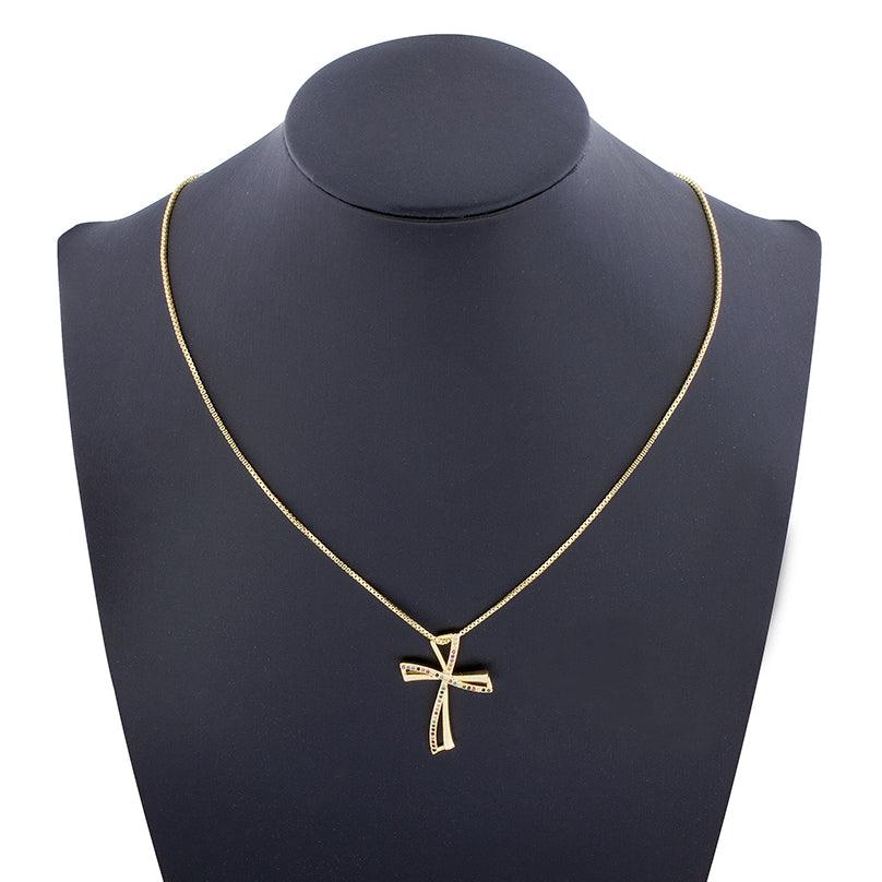 Jada Multicolor Cross Necklace - Rosetose