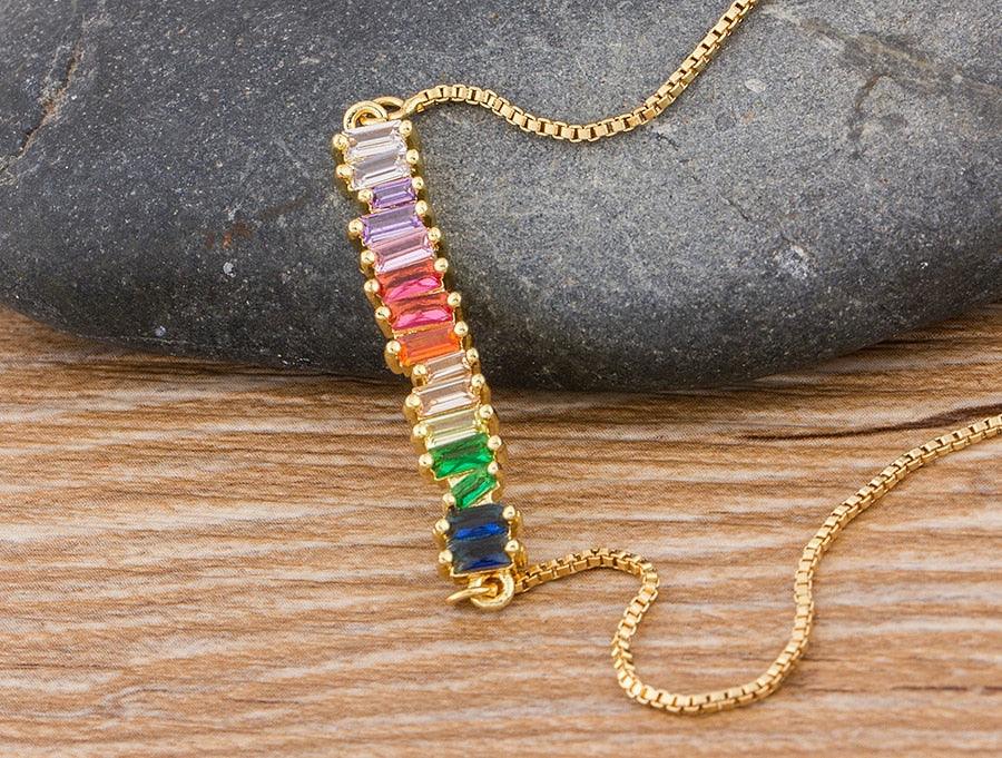 Nora Multicolor Crystal Necklace - Rosetose