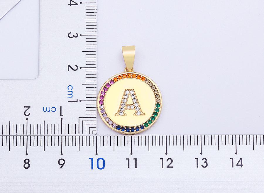 Lily Multicolor Initial Necklace - Rosetose