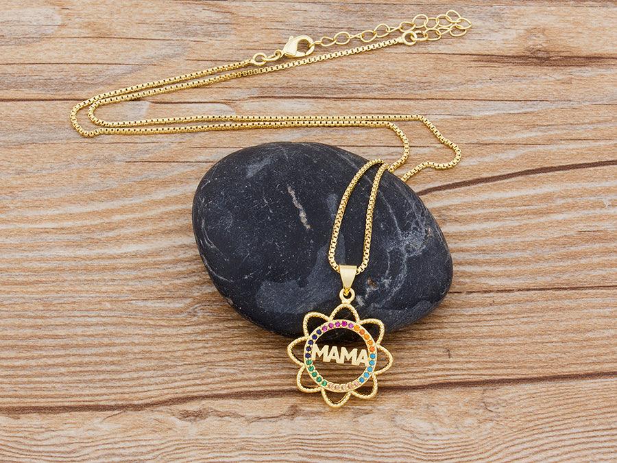 Mama Sunflower Multicolor Necklace - Rosetose