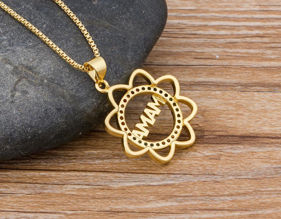 Mama Sunflower Multicolor Necklace - Rosetose