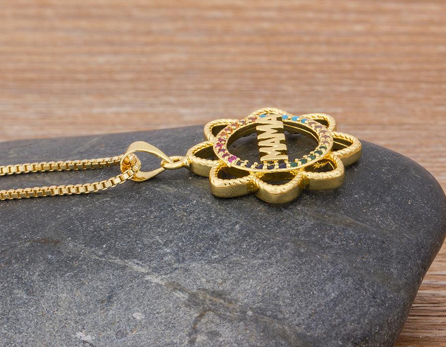 Mama Sunflower Multicolor Necklace - Rosetose
