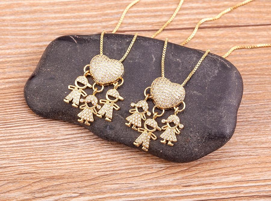 Delight Crystal Heart Necklace - Rosetose