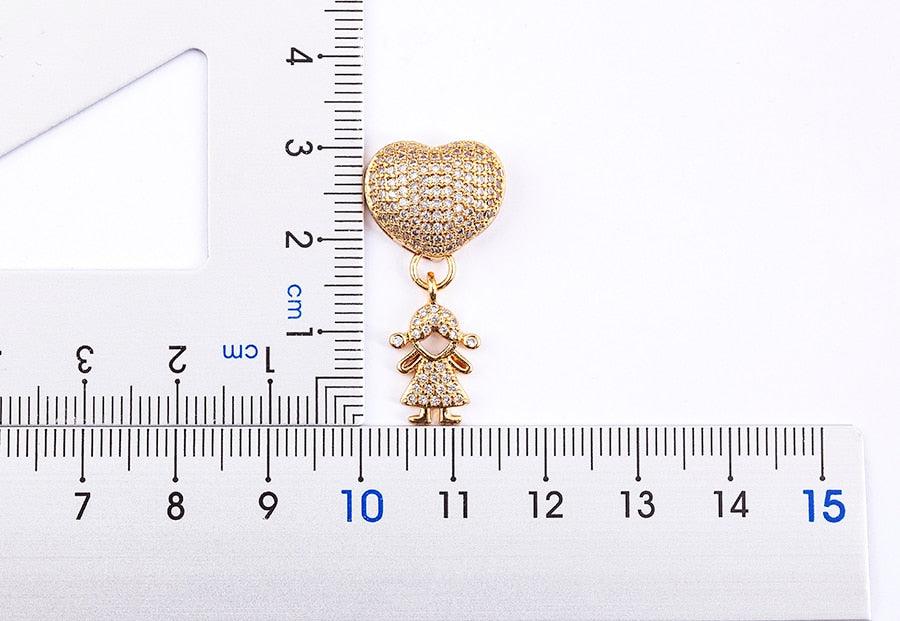Delight Crystal Heart Necklace - Rosetose