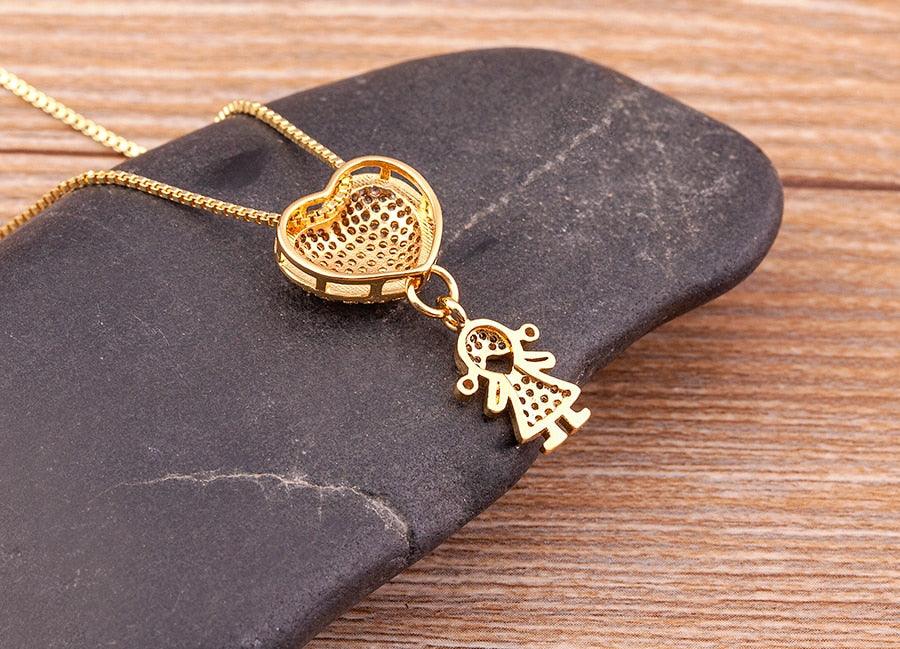 Delight Crystal Heart Necklace - Rosetose