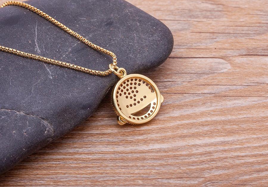 Emoji Crystal Necklace - Rosetose