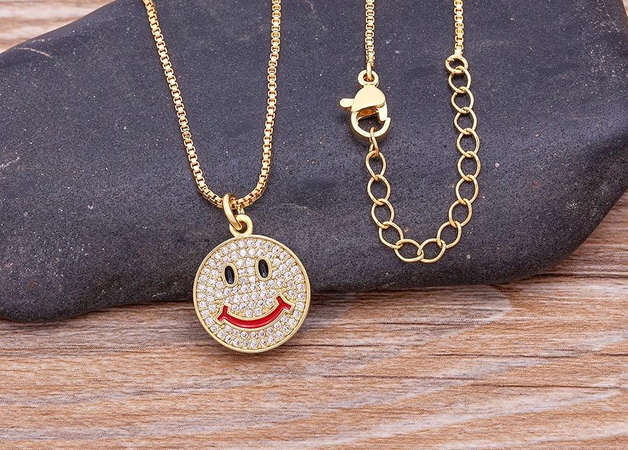 Emoji Crystal Necklace - Rosetose