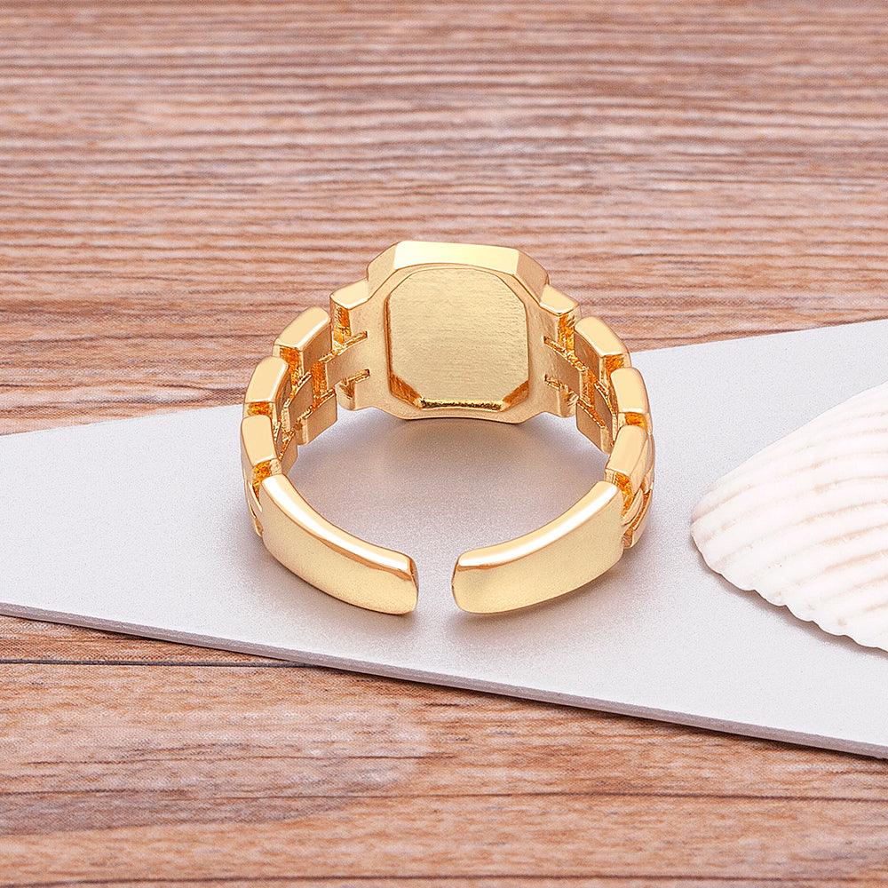 Moriah Initial Adjustable Ring - Rosetose