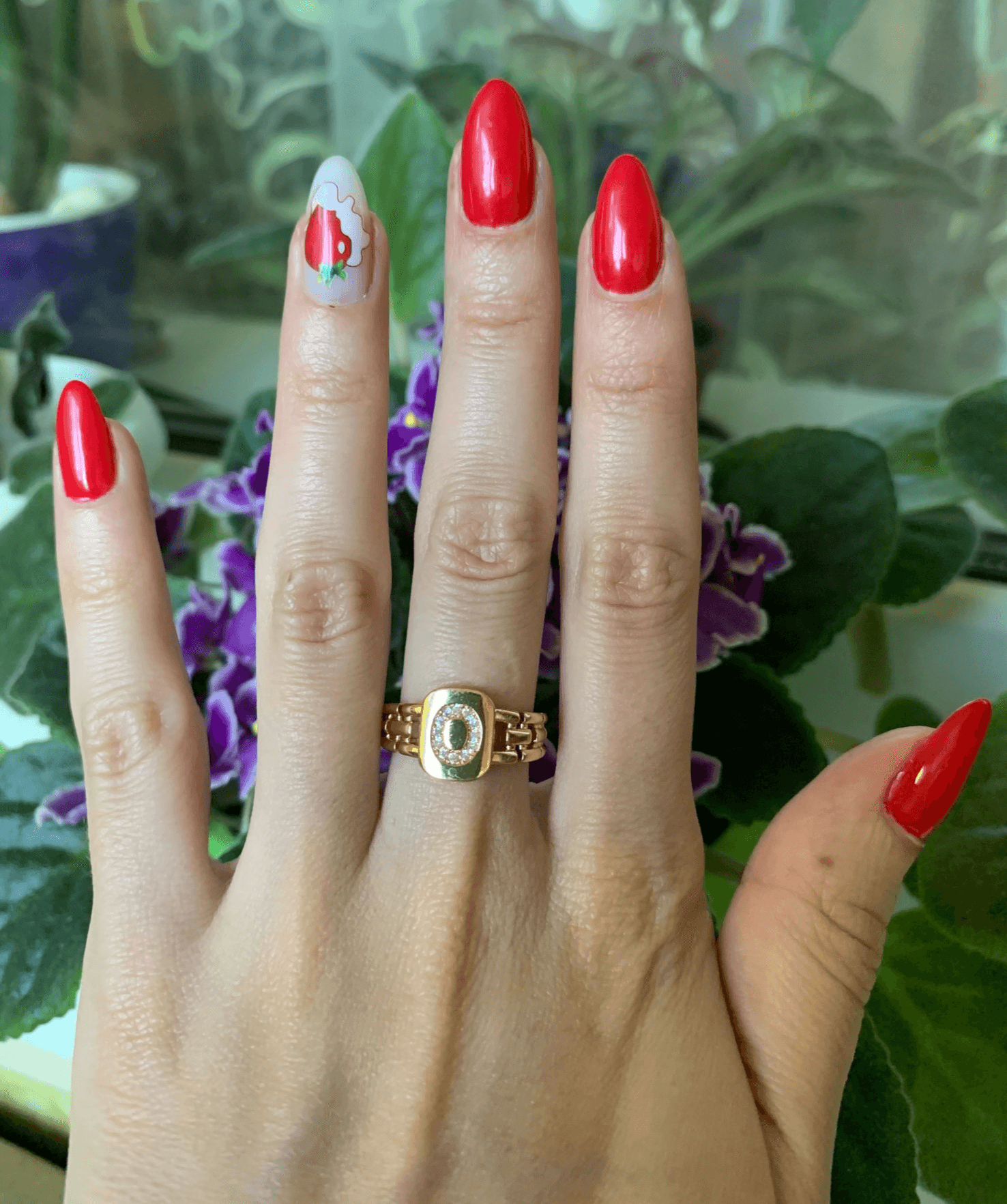 Moriah Initial Adjustable Ring - Rosetose