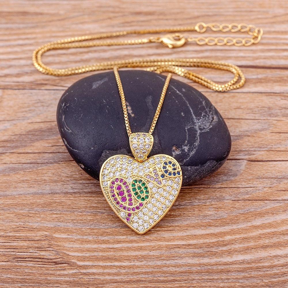 Bella Heart Necklace - Rosetose