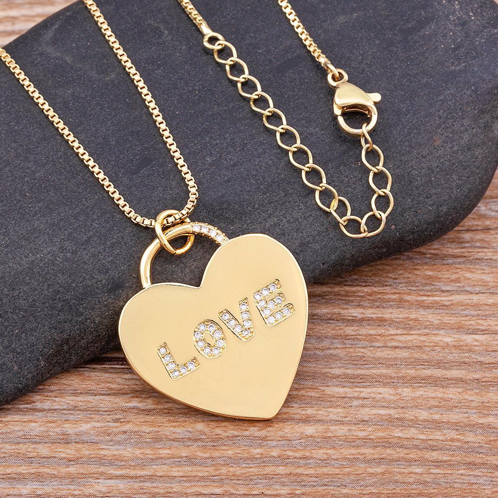 Adora Love Crystal Necklace - Rosetose